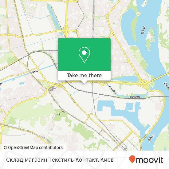 Карта Склад-магазин Текстиль-Контакт
