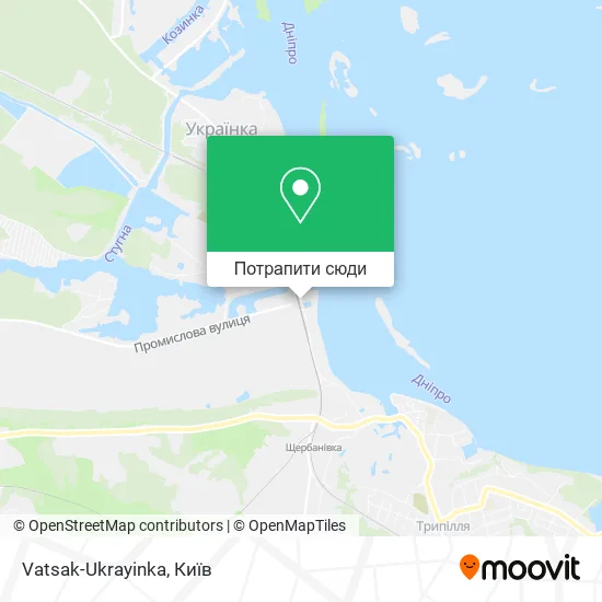 Карта Vatsak-Ukrayinka