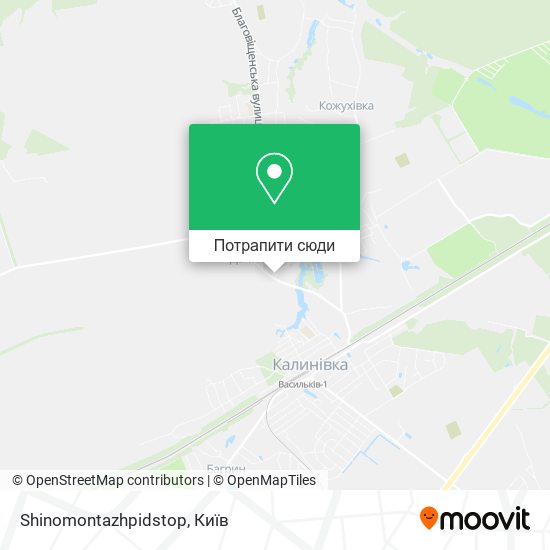 Карта Shinomontazhpidstop