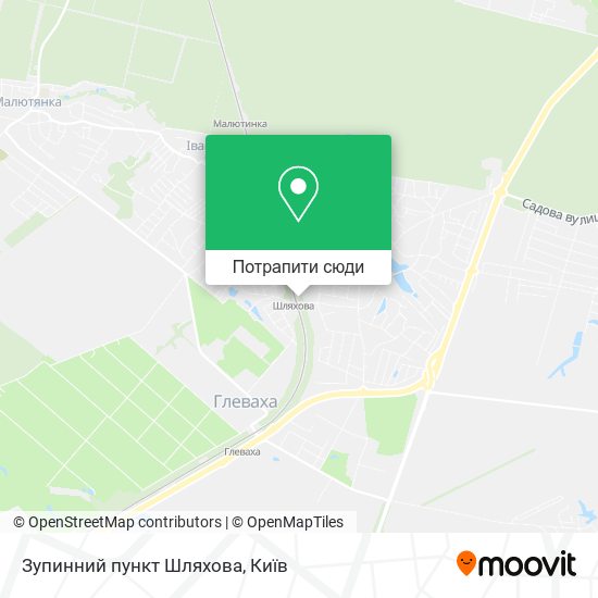 Карта Зупинний пункт Шляхова