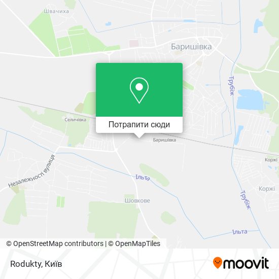 Карта Rodukty