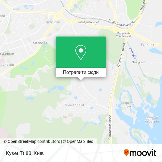 Карта Kyset Tt 83
