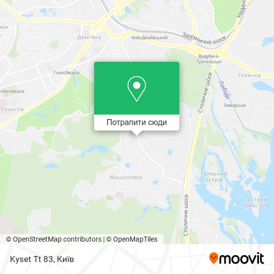 Карта Kyset Tt 83