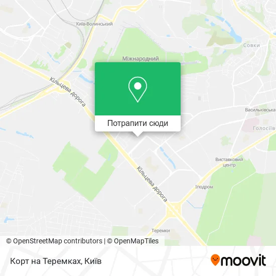 Карта Корт на Теремках