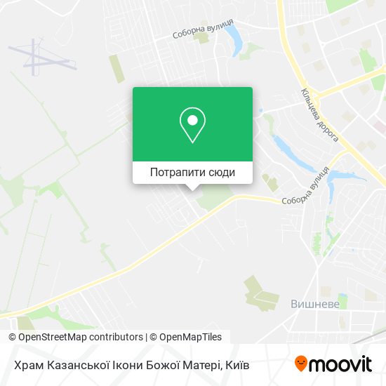 Карта Храм Казанської Ікони Божої Матері
