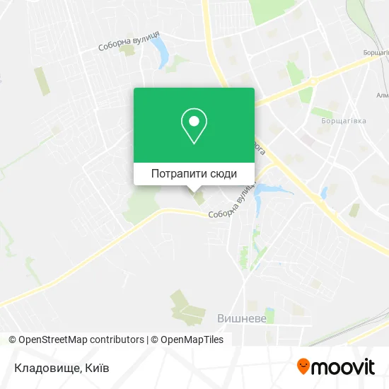 Карта Кладовище