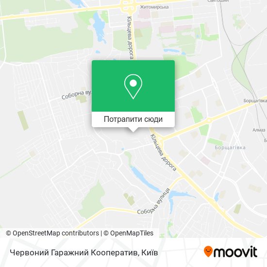 Карта Червоний Гаражний Кооператив