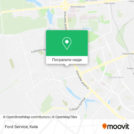 Карта Ford Service