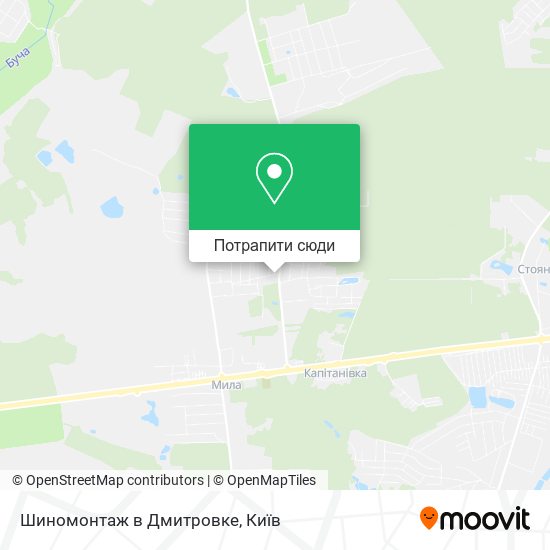 Карта Шиномонтаж в Дмитровке