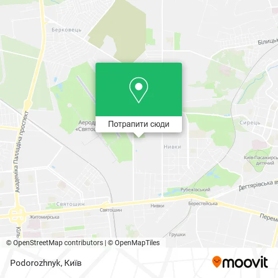 Карта Podorozhnyk