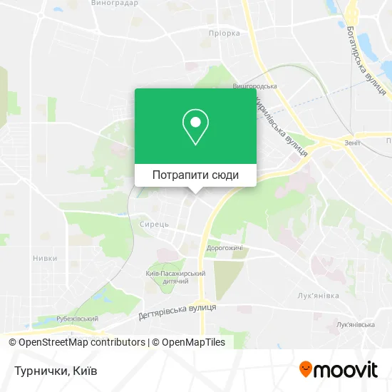 Карта Турнички
