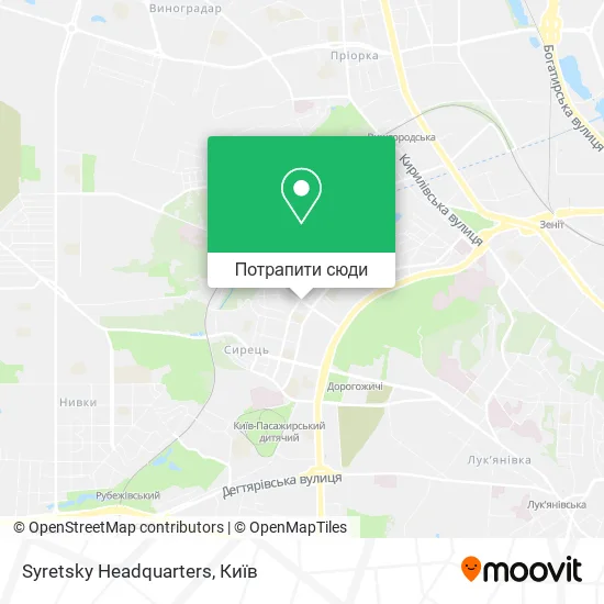 Карта Syretsky Headquarters