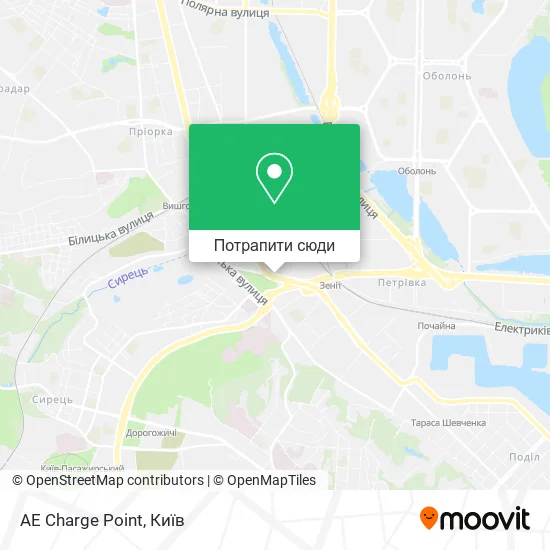 Карта AE Charge Point