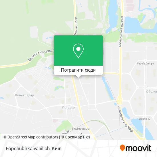 Карта Fopchubirkaivanilich