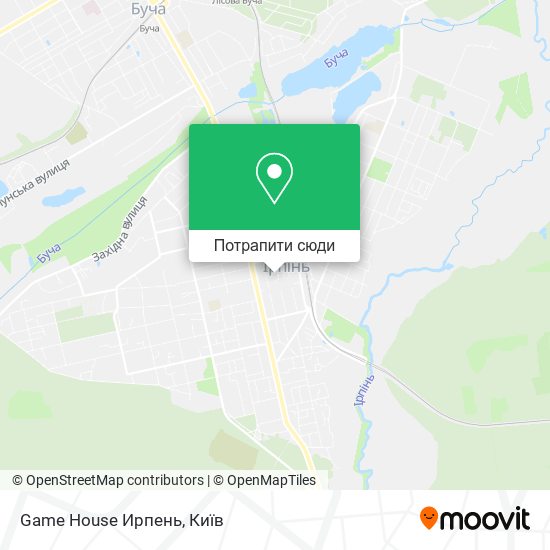Карта Game House Ирпень