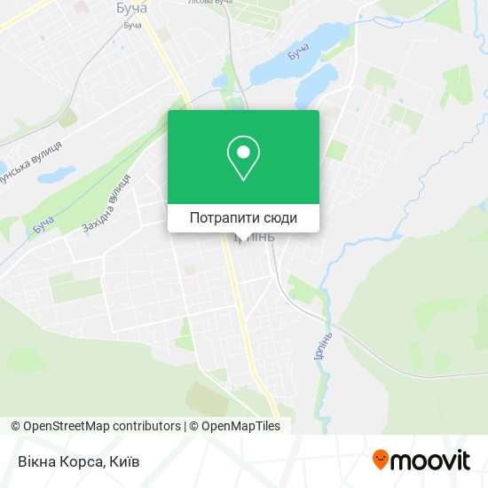 Карта Вікна Корса