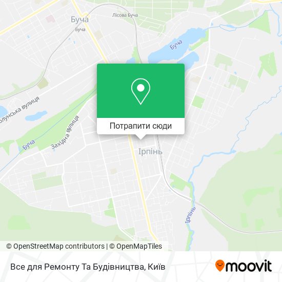 Карта Все для Ремонту Та Будівництва