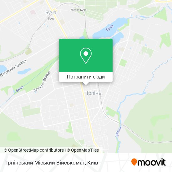 Карта Ірпінський Міський Військомат