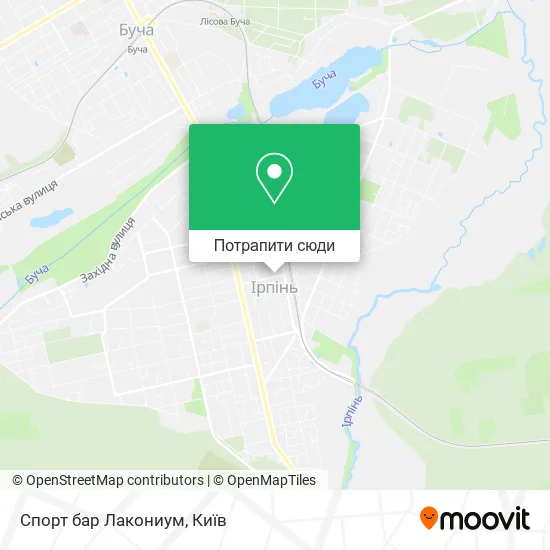 Карта Спорт бар Лакониум