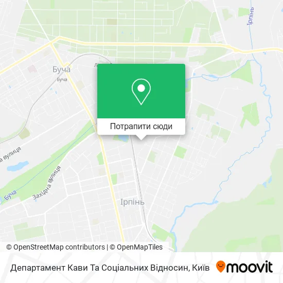 Карта Департамент Кави Та Соціальних Відносин