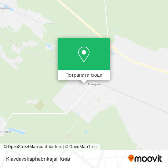Карта Klavdiivskaphabrikajal