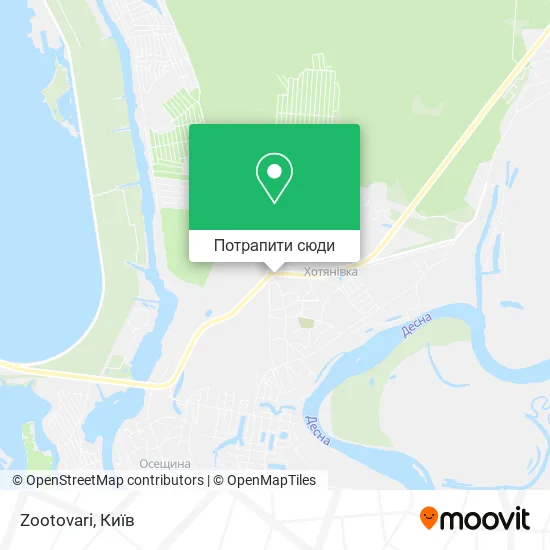 Карта Zootovari