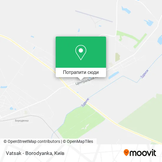 Карта Vatsak - Borodyanka
