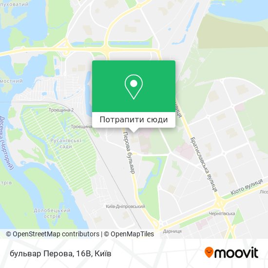 Карта бульвар Перова, 16В