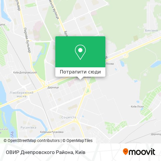 Карта ОВИР Днепровского Района