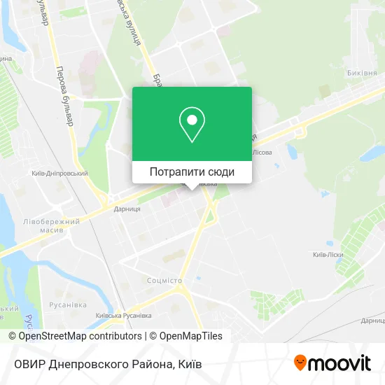 Карта ОВИР Днепровского Района