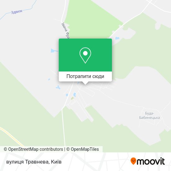 Карта вулиця Травнева