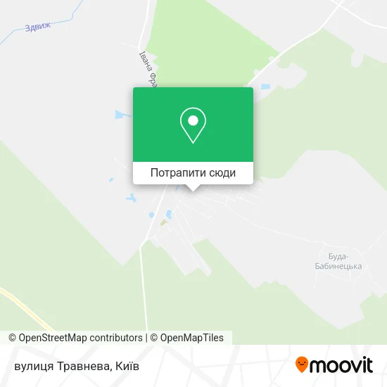 Карта вулиця Травнева