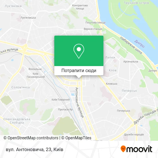 Карта вул. Антоновича, 23