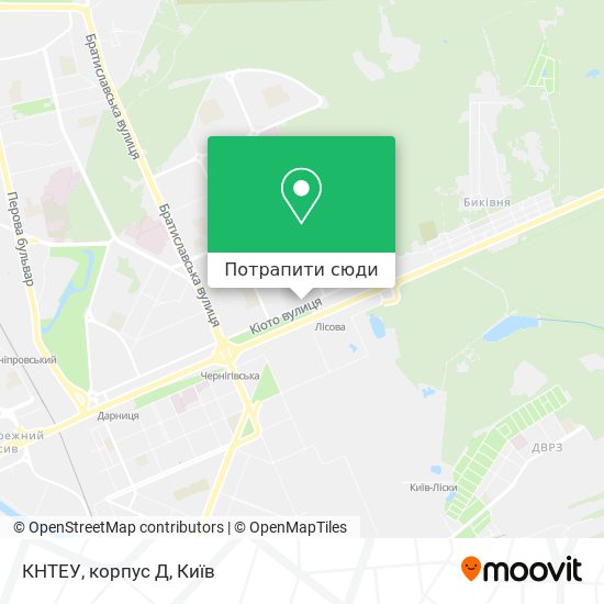 Карта КНТЕУ, корпус Д