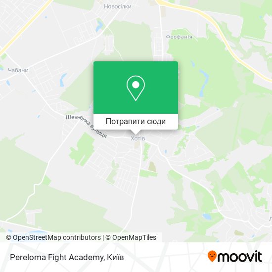Карта Pereloma Fight Academy