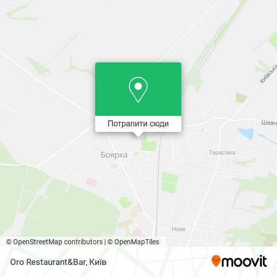Карта Oro Restaurant&Bar