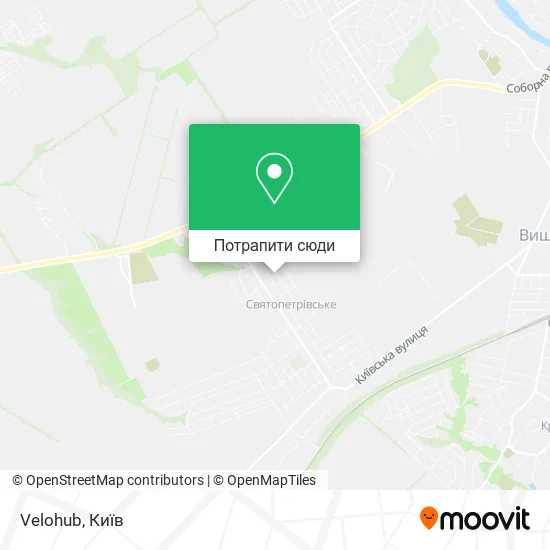 Карта Velohub