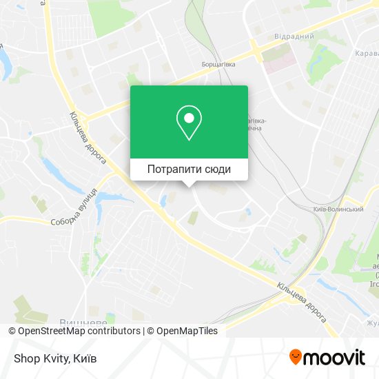 Карта Shop Kvity