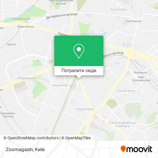 Карта Zoomagazin
