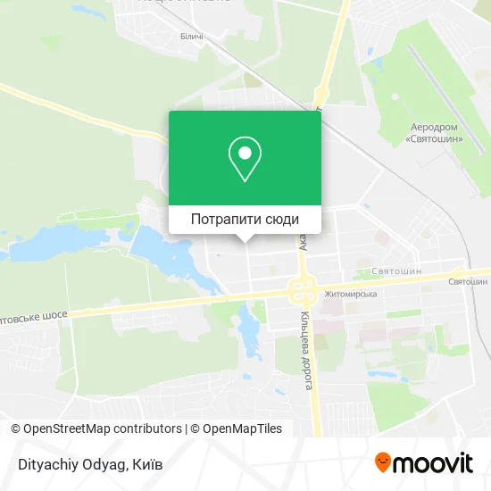 Карта Dityachiy Odyag