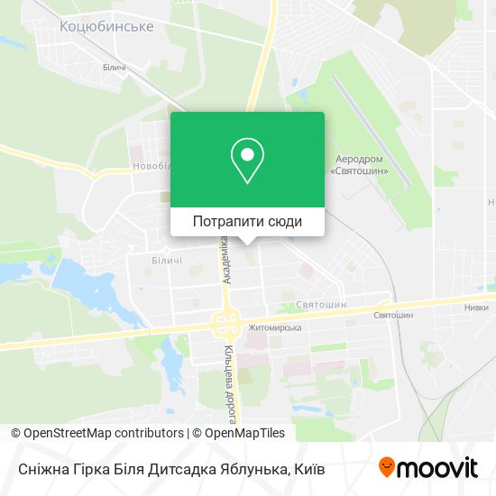 Карта Сніжна Гірка Біля Дитсадка Яблунька