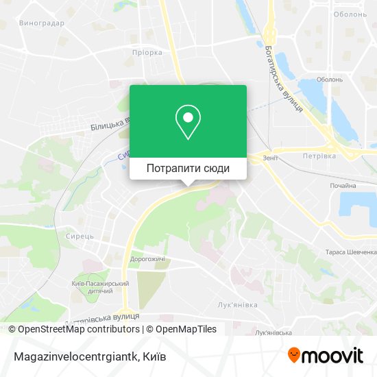 Карта Magazinvelocentrgiantk