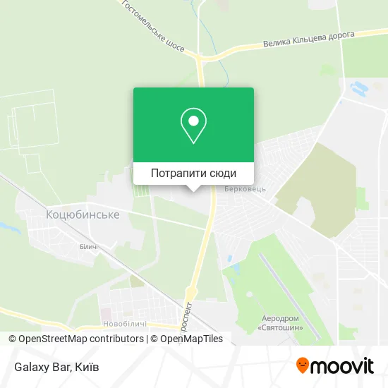Карта Galaxy Bar