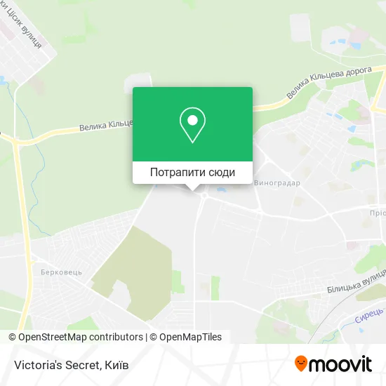Карта Victoria's Secret