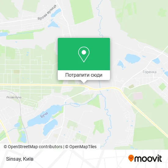 Карта Sinsay