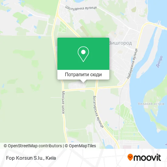 Карта Fop Korsun S.Iu.