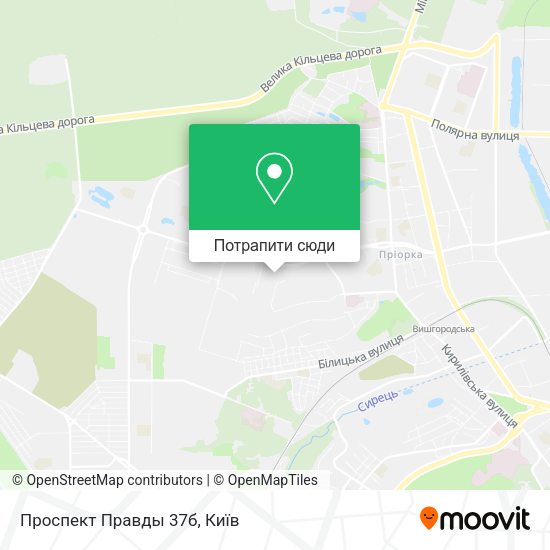 Карта Проспект Правды 37б