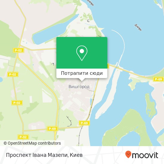 Карта Проспект Івана Мазепи