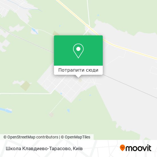 Карта Школа Клавдиево-Тарасово