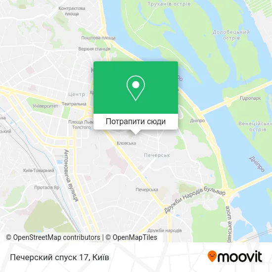 Карта Печерский спуск 17
